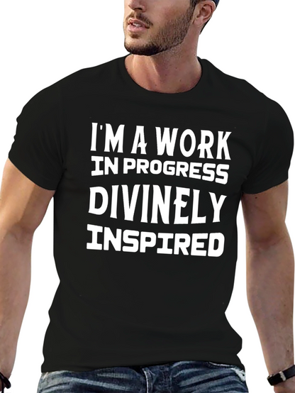 Inspirational Work in Progress Graphic T-Shirt