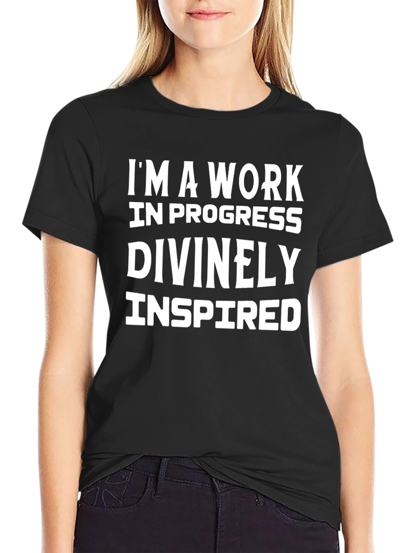 Inspirational Work in Progress Graphic T-Shirt