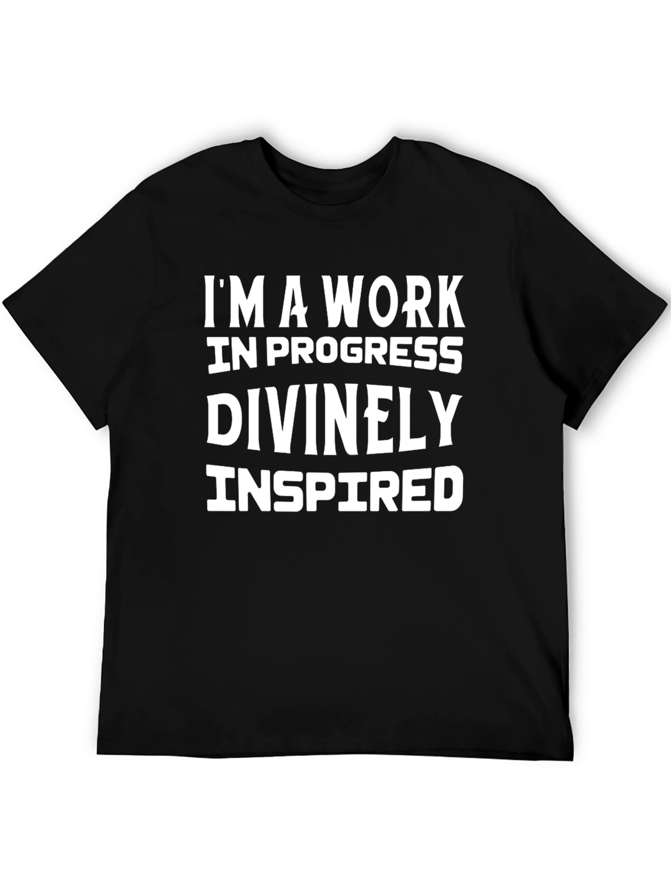 Inspirational Work in Progress Graphic T-Shirt