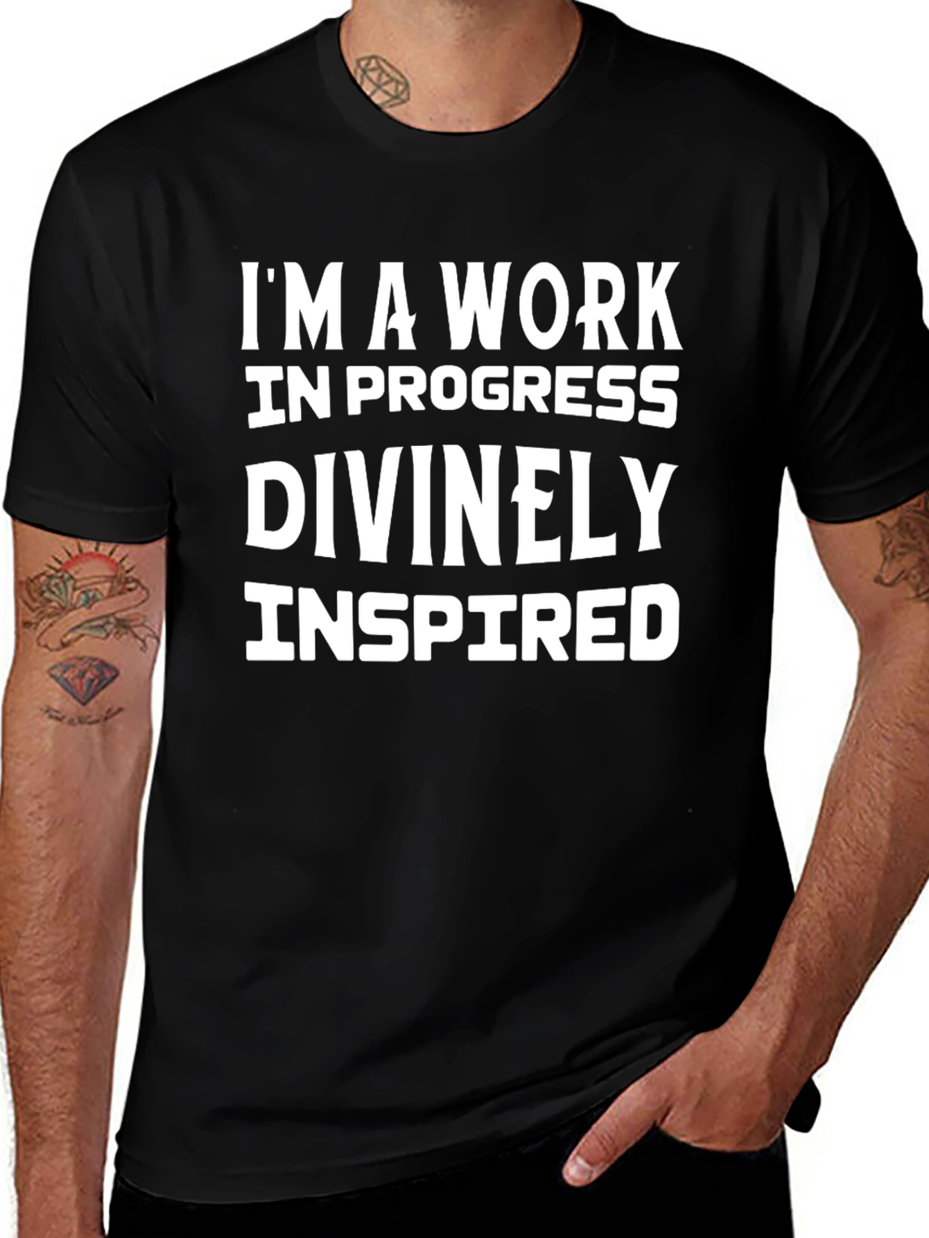 Inspirational Work in Progress Graphic T-Shirt