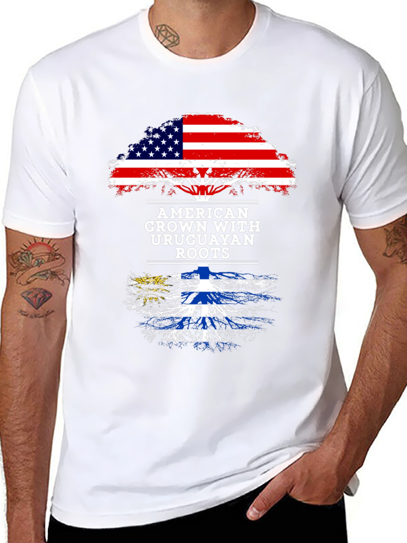 American Grown With Uruguay Roots T-Shirt