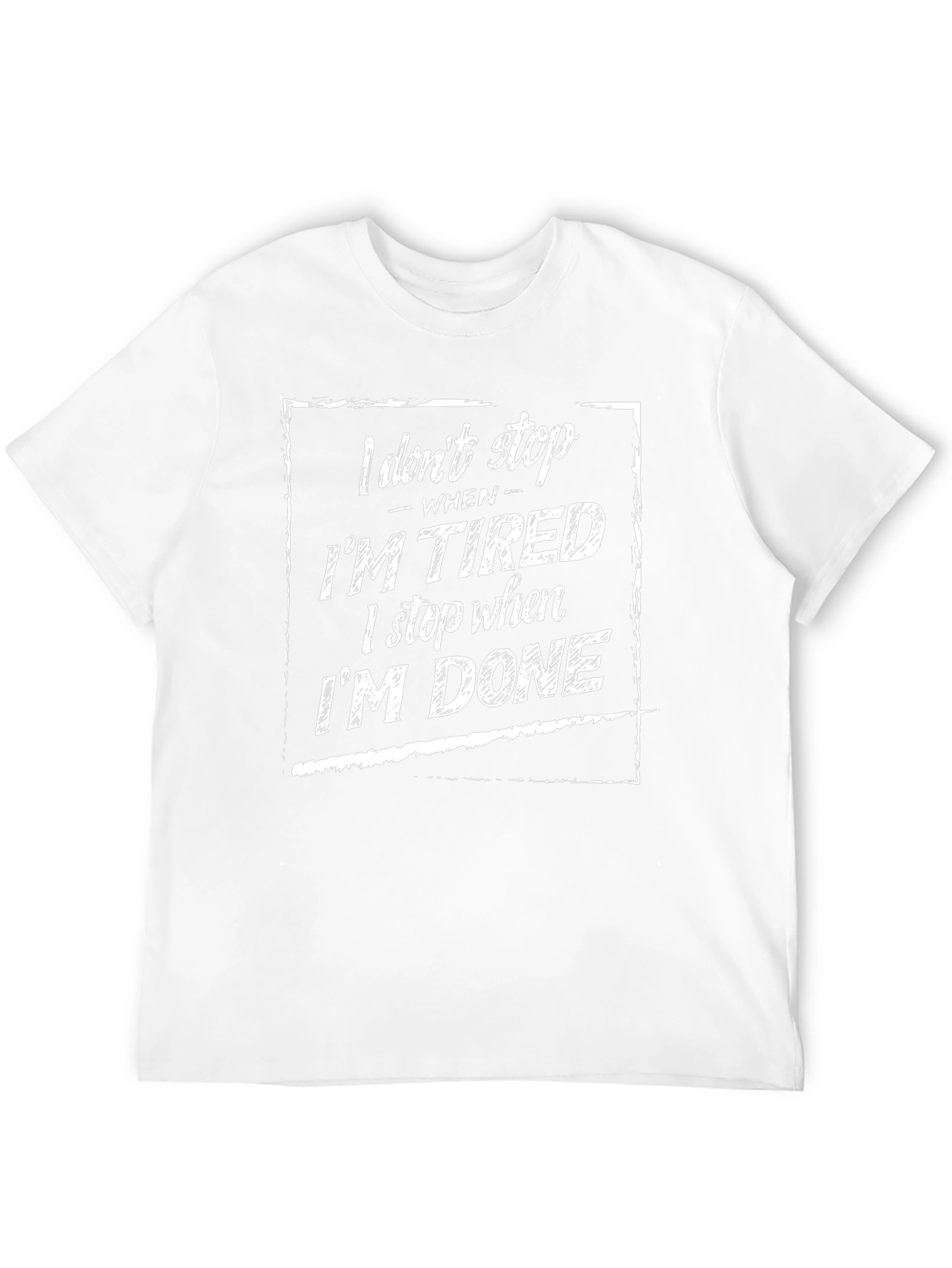 Motivational Im Done Graphic Tee - Black