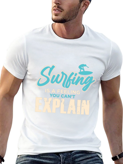 Surfing Feeling Graphic Tee - Mens Black T-Shirt