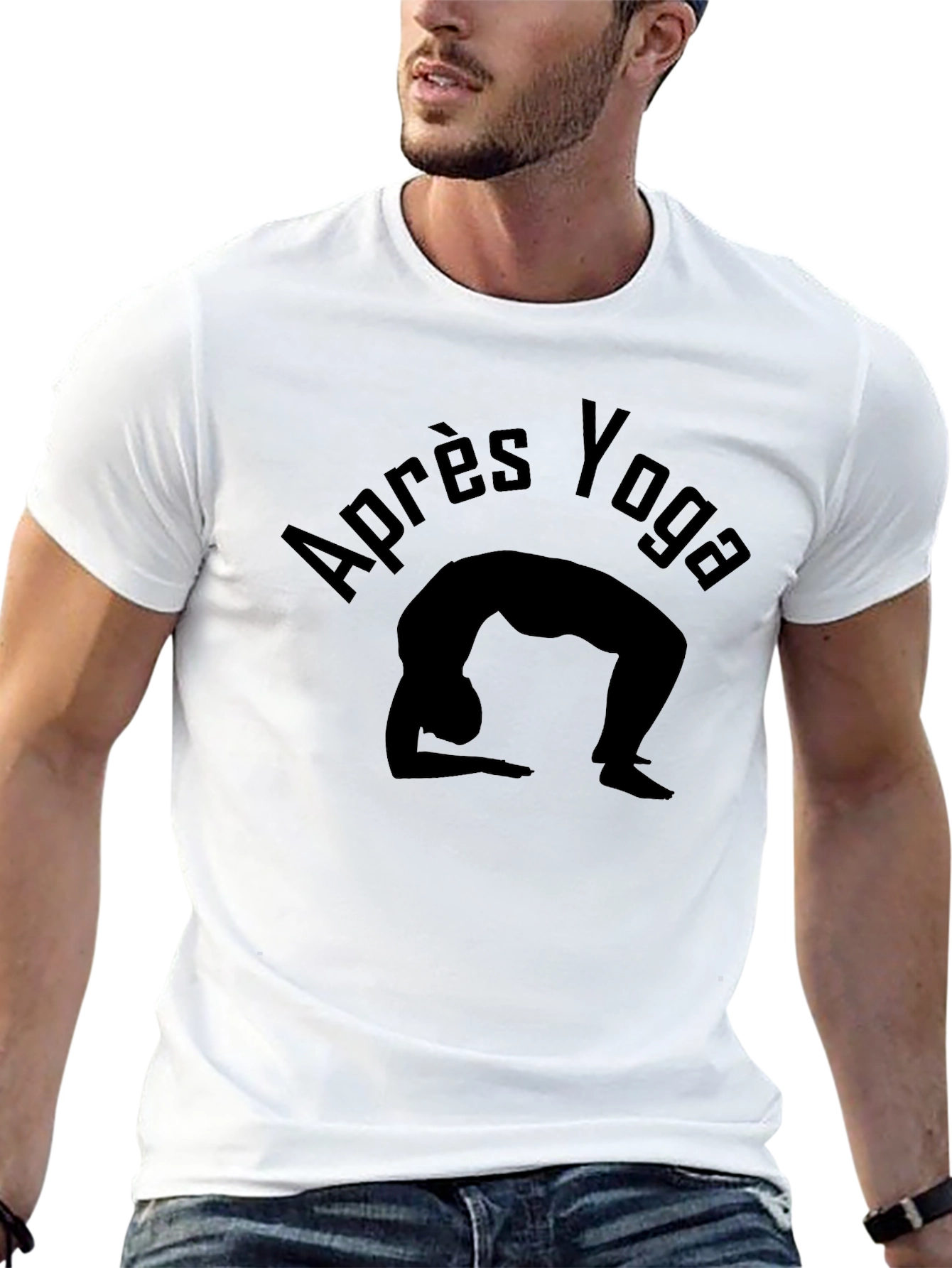 Apres Yoga Black Graphic Tee