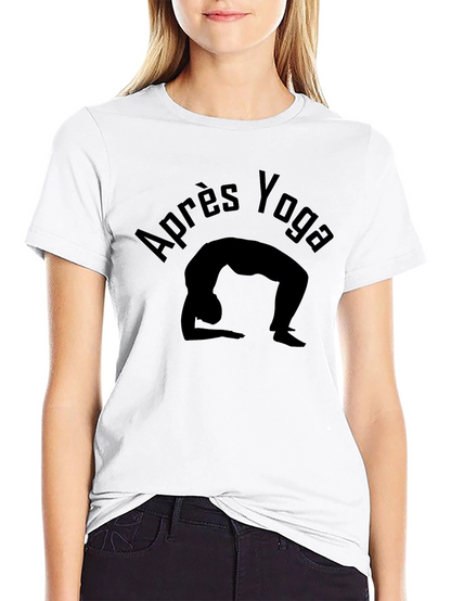 Apres Yoga Black Graphic Tee