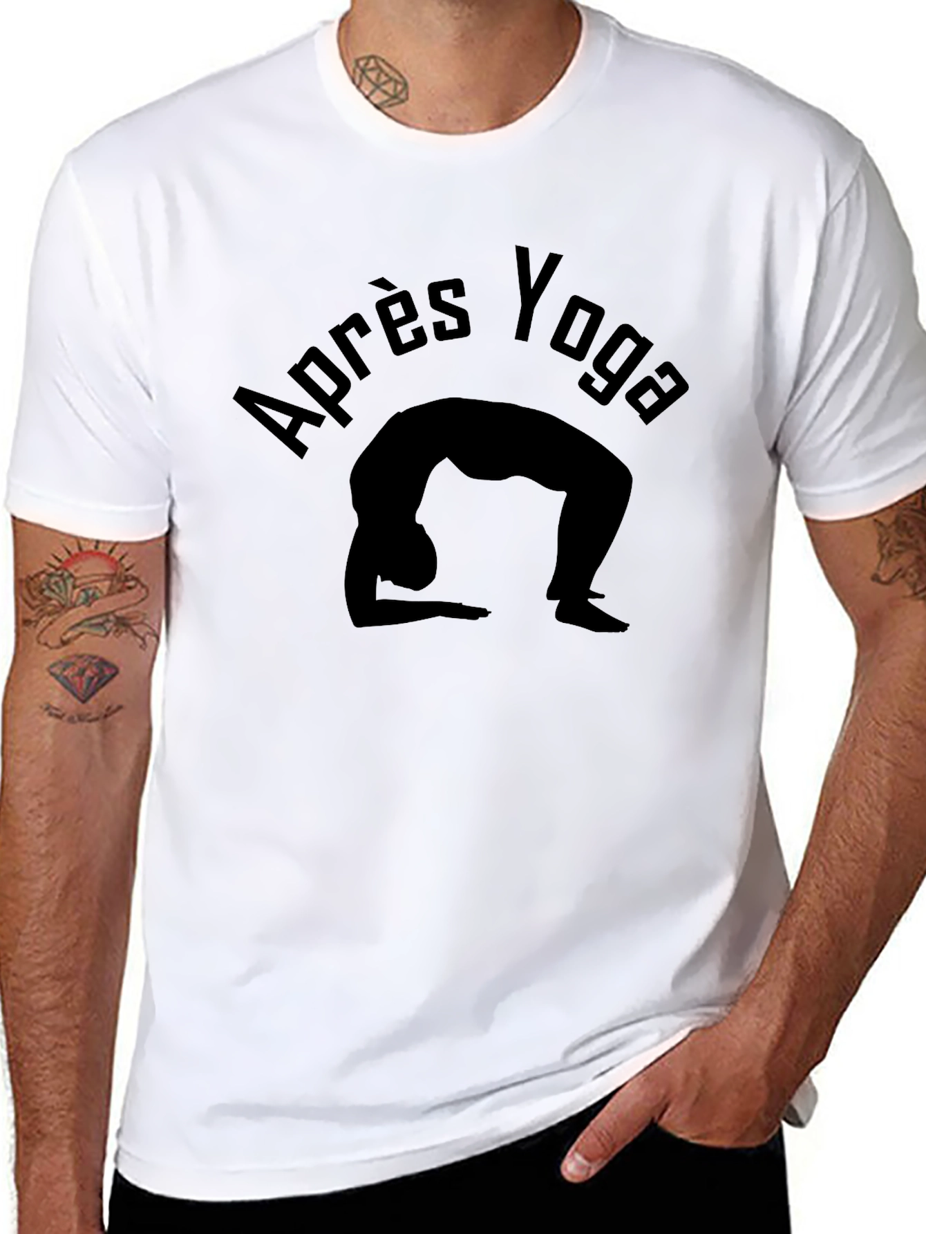 Apres Yoga Black Graphic Tee