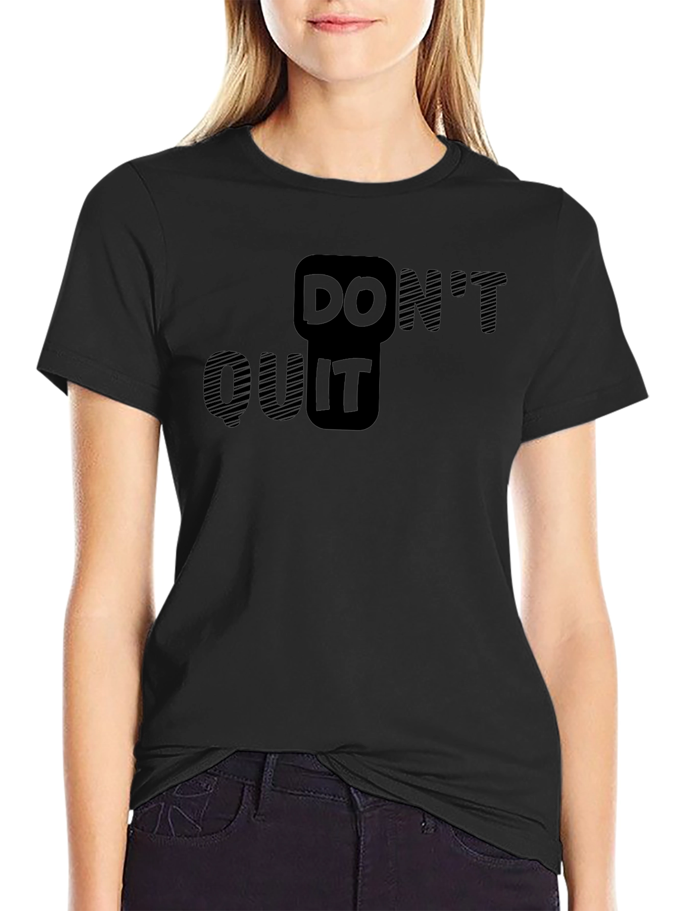 Motivational Do It Black T-Shirt