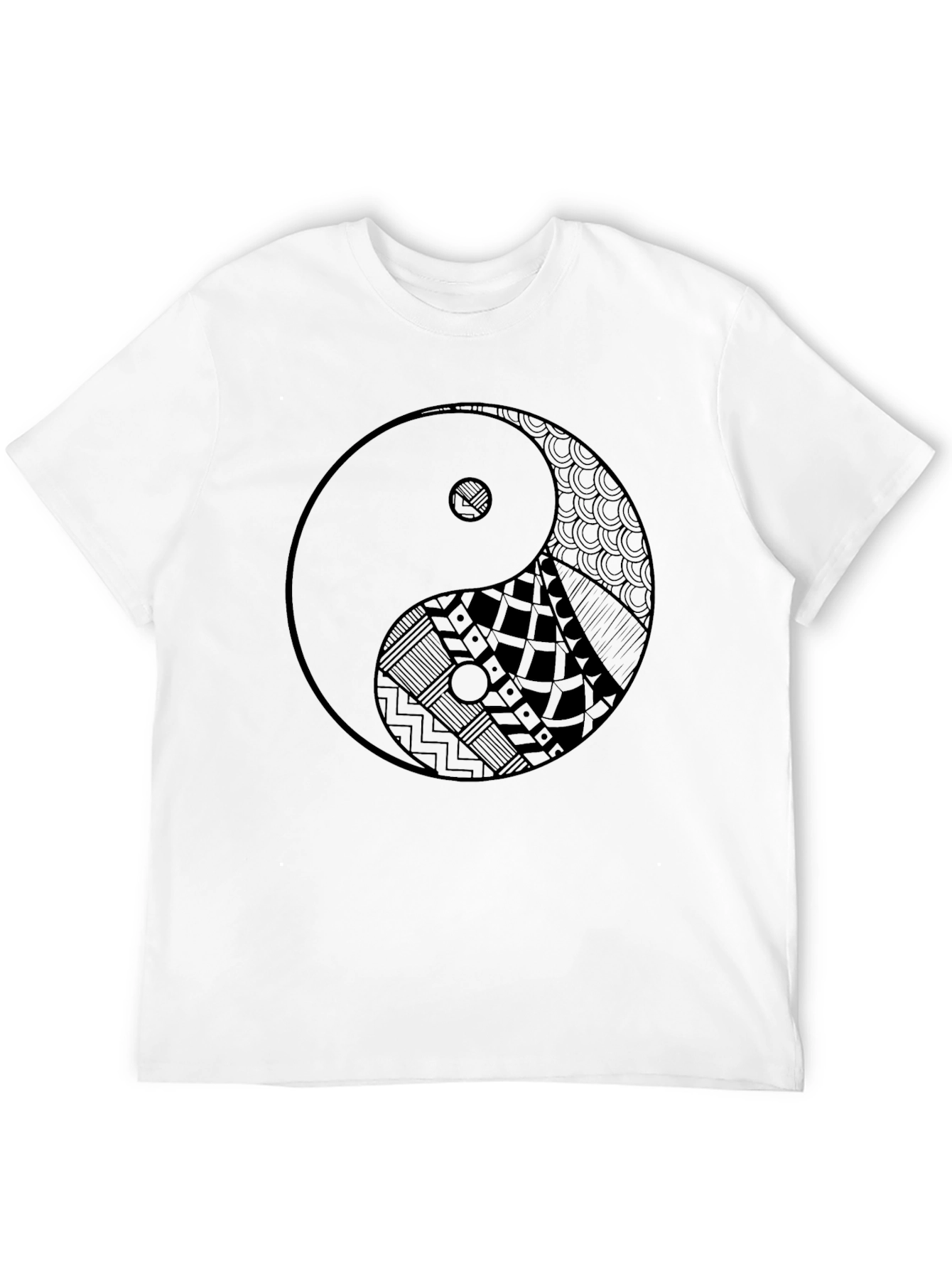 Yin Yang Symbol Graphic Tee - Zen Style Shirt