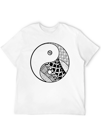 Yin Yang Symbol Graphic Tee - Zen Style Shirt
