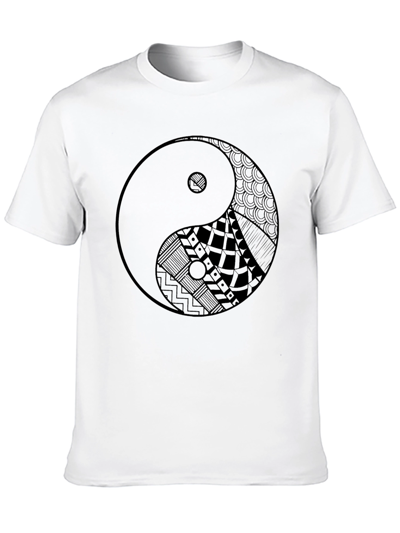 Yin Yang Symbol Graphic Tee - Zen Style Shirt