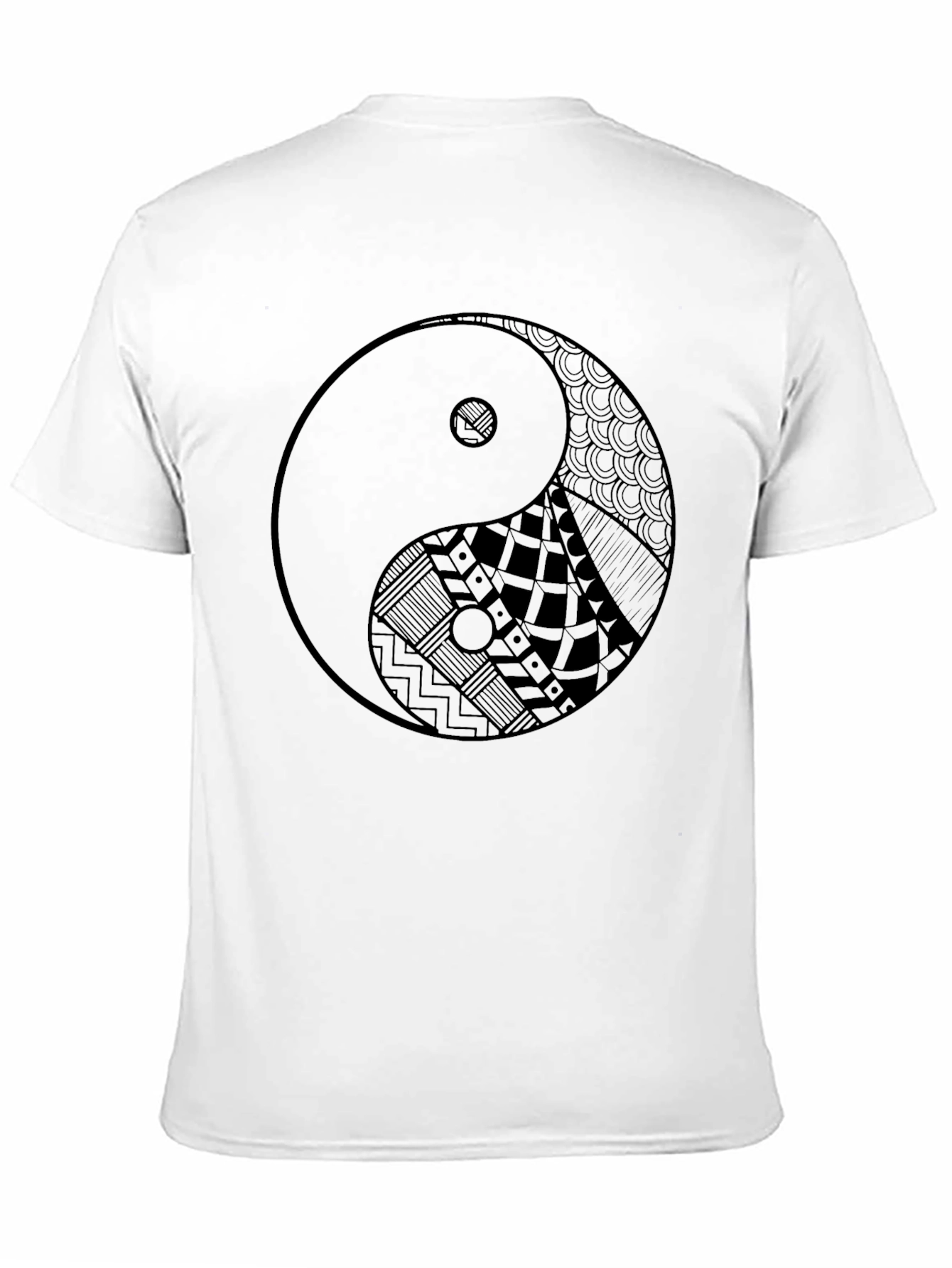 Yin Yang Symbol Graphic Tee - Zen Style Shirt
