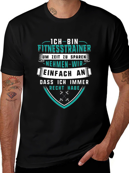 Fitness Trainer T-Shirt - German Humor Tee
