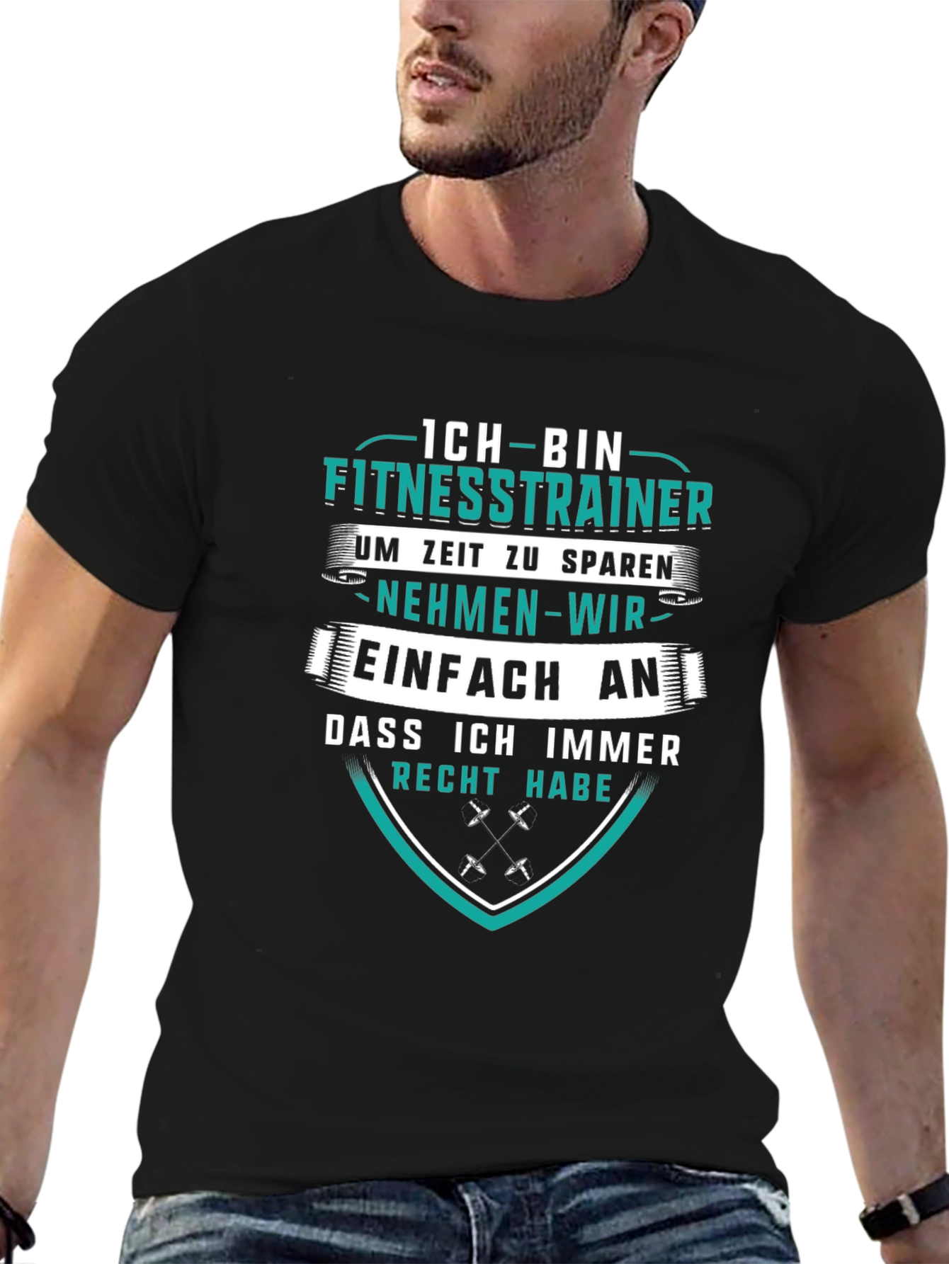 Fitness Trainer T-Shirt - German Humor Tee