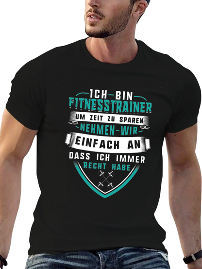 Fitness Trainer T-Shirt - German Humor Tee