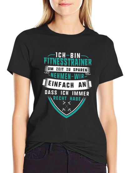 Fitness Trainer T-Shirt - German Humor Tee