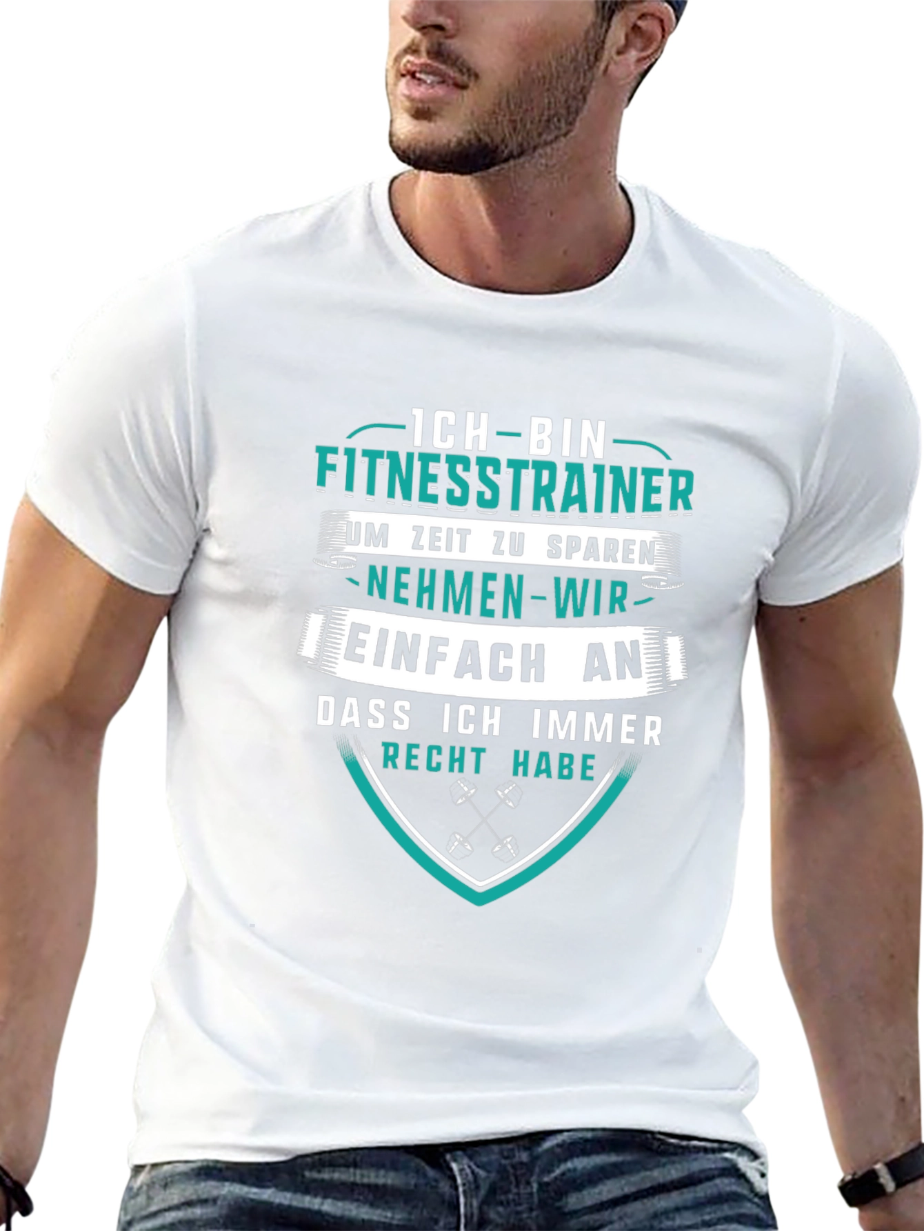 Fitness Trainer T-Shirt - German Humor Tee