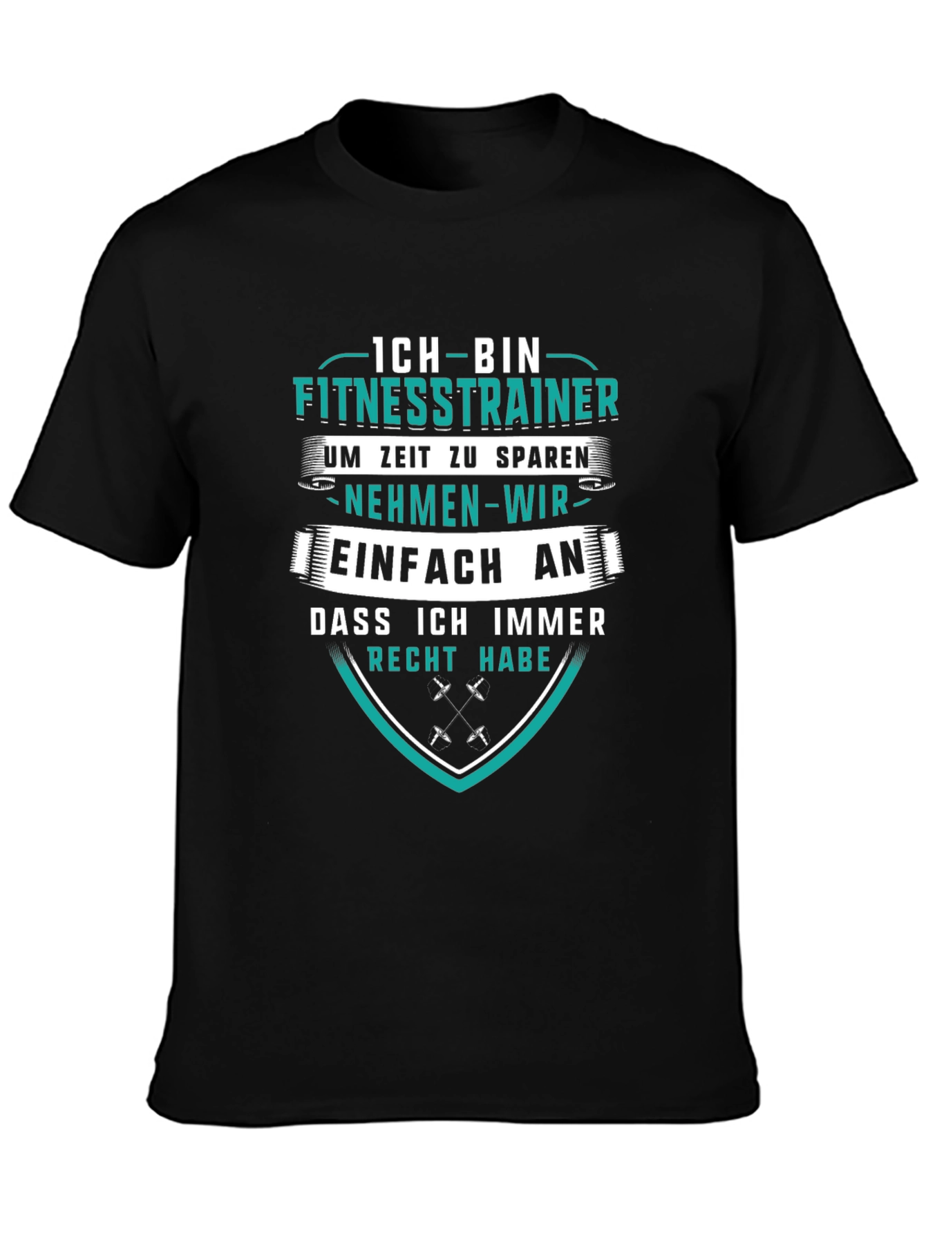 Fitness Trainer T-Shirt - German Humor Tee
