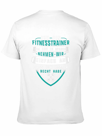 Fitness Trainer T-Shirt - German Humor Tee