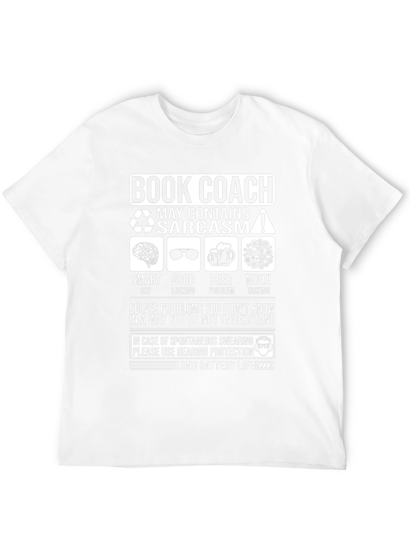 Book Coach Sarcastic Humor T-Shirt