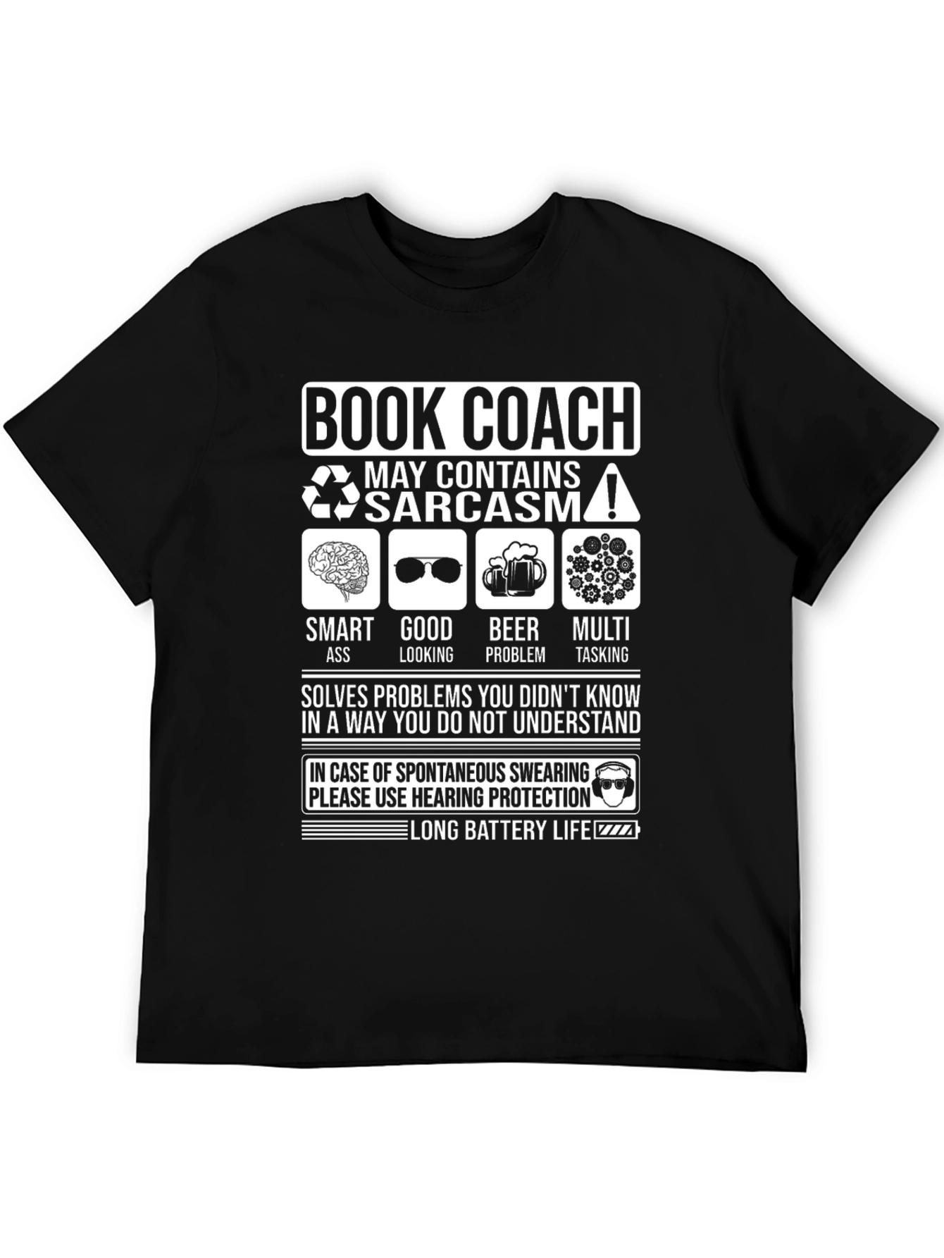 Book Coach Sarcastic Humor T-Shirt