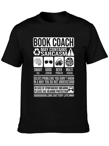 Book Coach Sarcastic Humor T-Shirt
