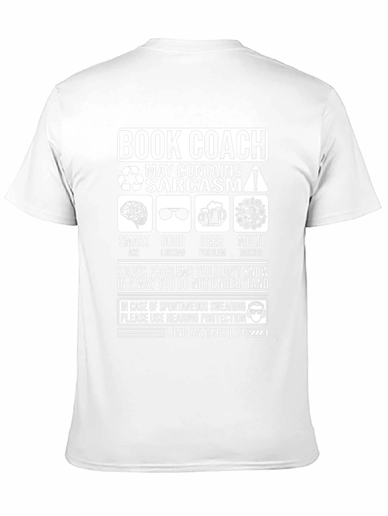 Book Coach Sarcastic Humor T-Shirt