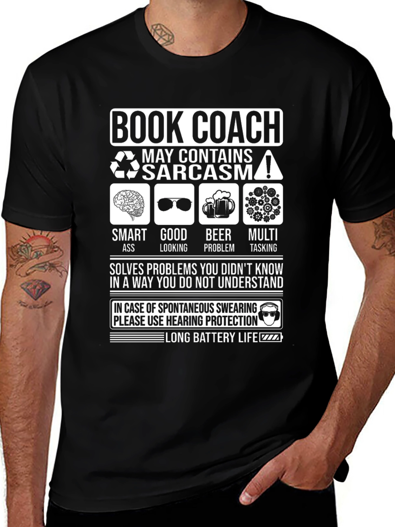 Book Coach Sarcastic Humor T-Shirt