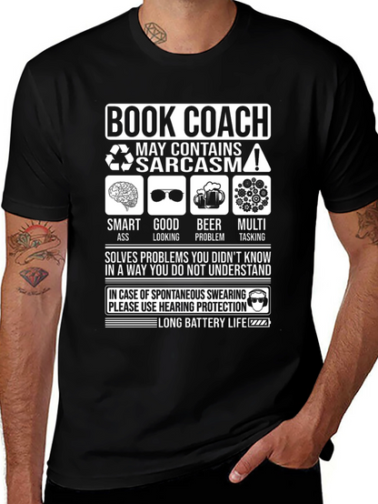 Book Coach Sarcastic Humor T-Shirt