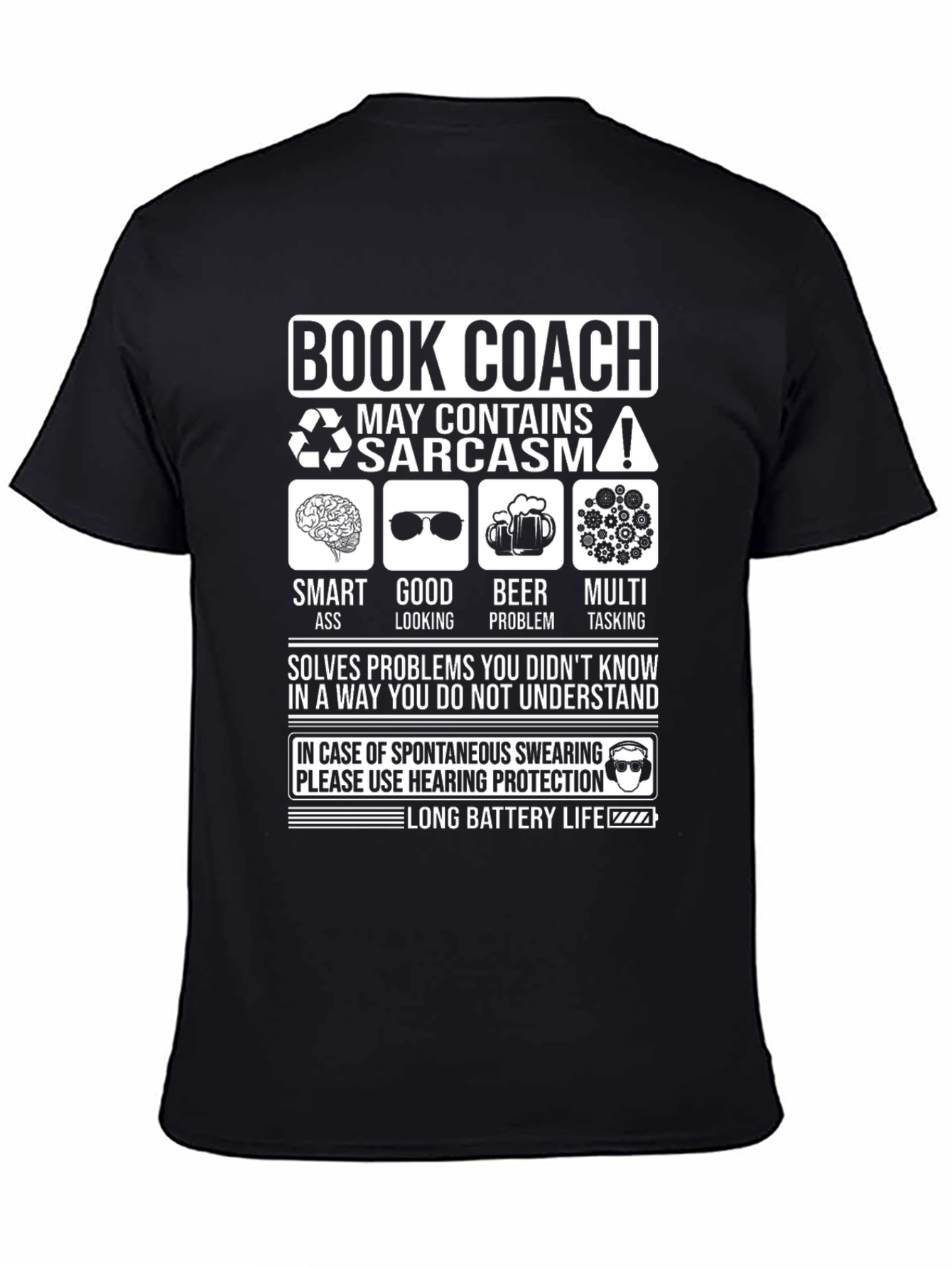 Book Coach Sarcastic Humor T-Shirt