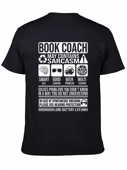 Book Coach Sarcastic Humor T-Shirt