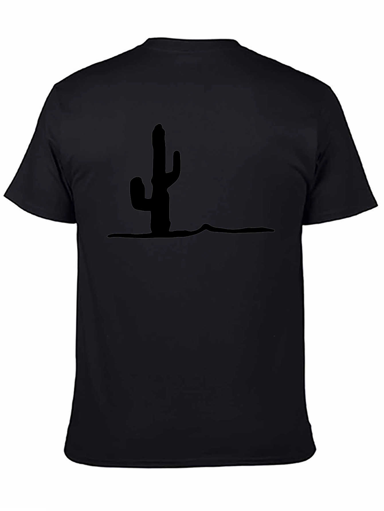 Cactus Silhouette Graphic T-Shirt - Modern Desert Style