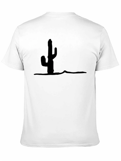 Cactus Silhouette Graphic T-Shirt - Modern Desert Style