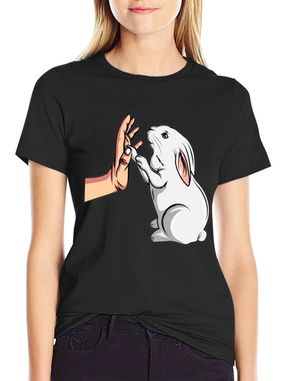 Rabbit High Five Graphic T-Shirt