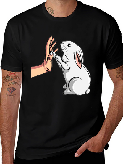 Rabbit High Five Graphic T-Shirt