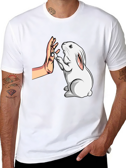 Rabbit High Five Graphic T-Shirt