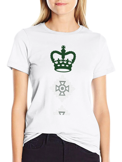 Crown & Crest Graphic Tee - Black Cotton Blend