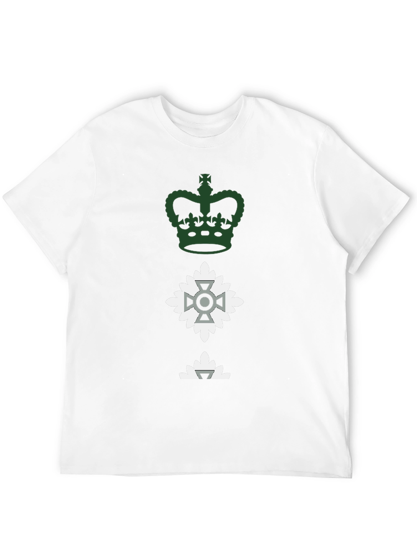 Crown & Crest Graphic Tee - Black Cotton Blend