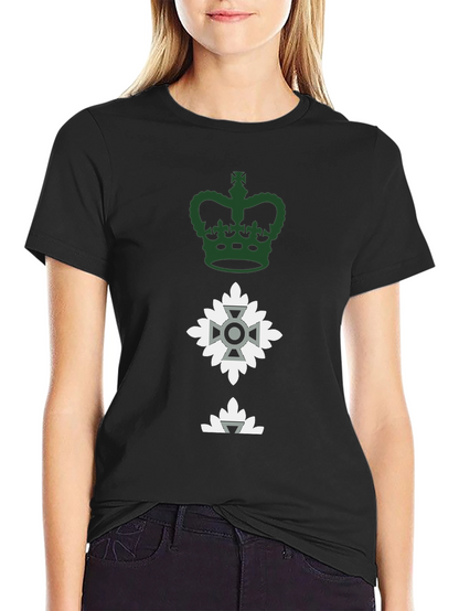Crown & Crest Graphic Tee - Black Cotton Blend