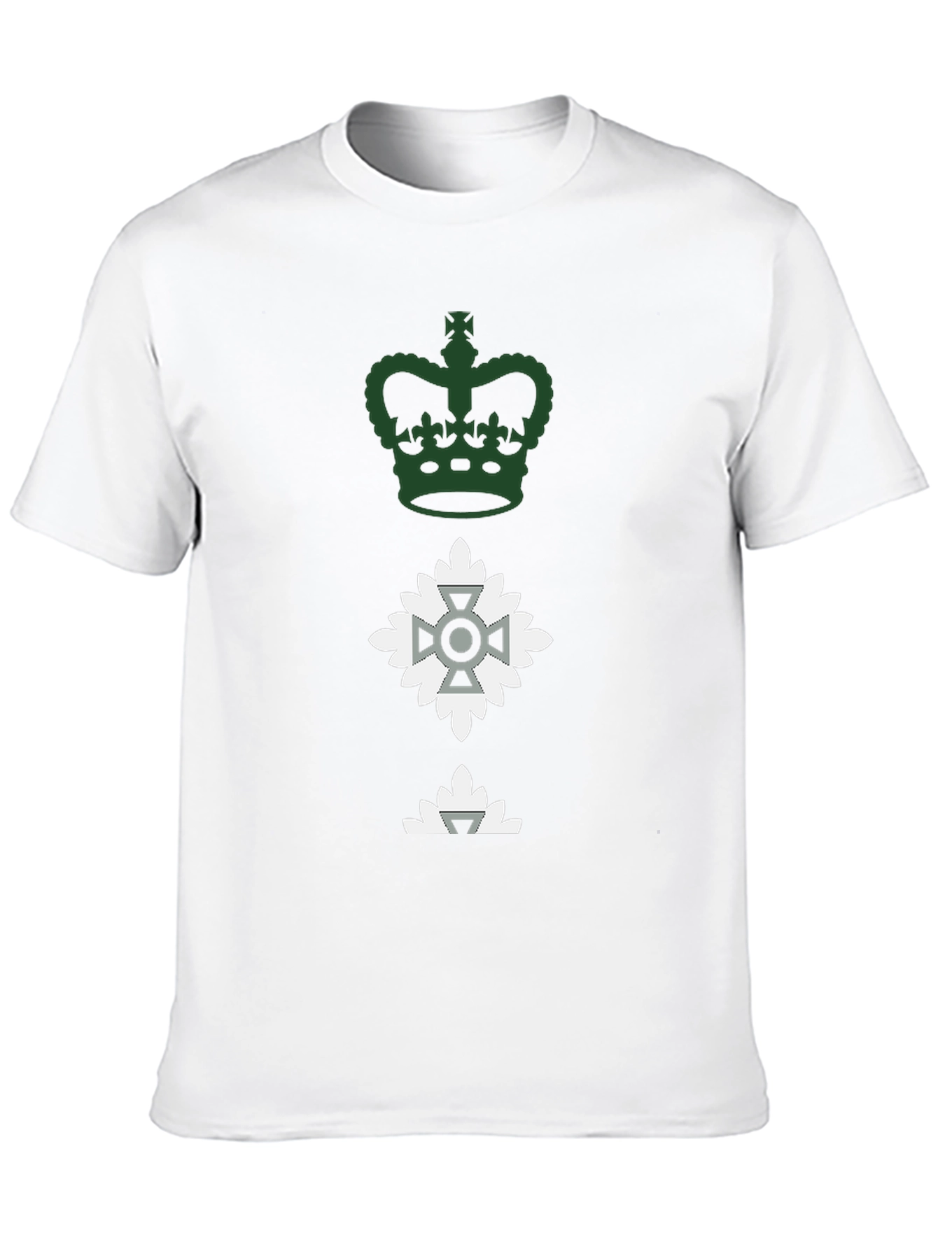 Crown & Crest Graphic Tee - Black Cotton Blend