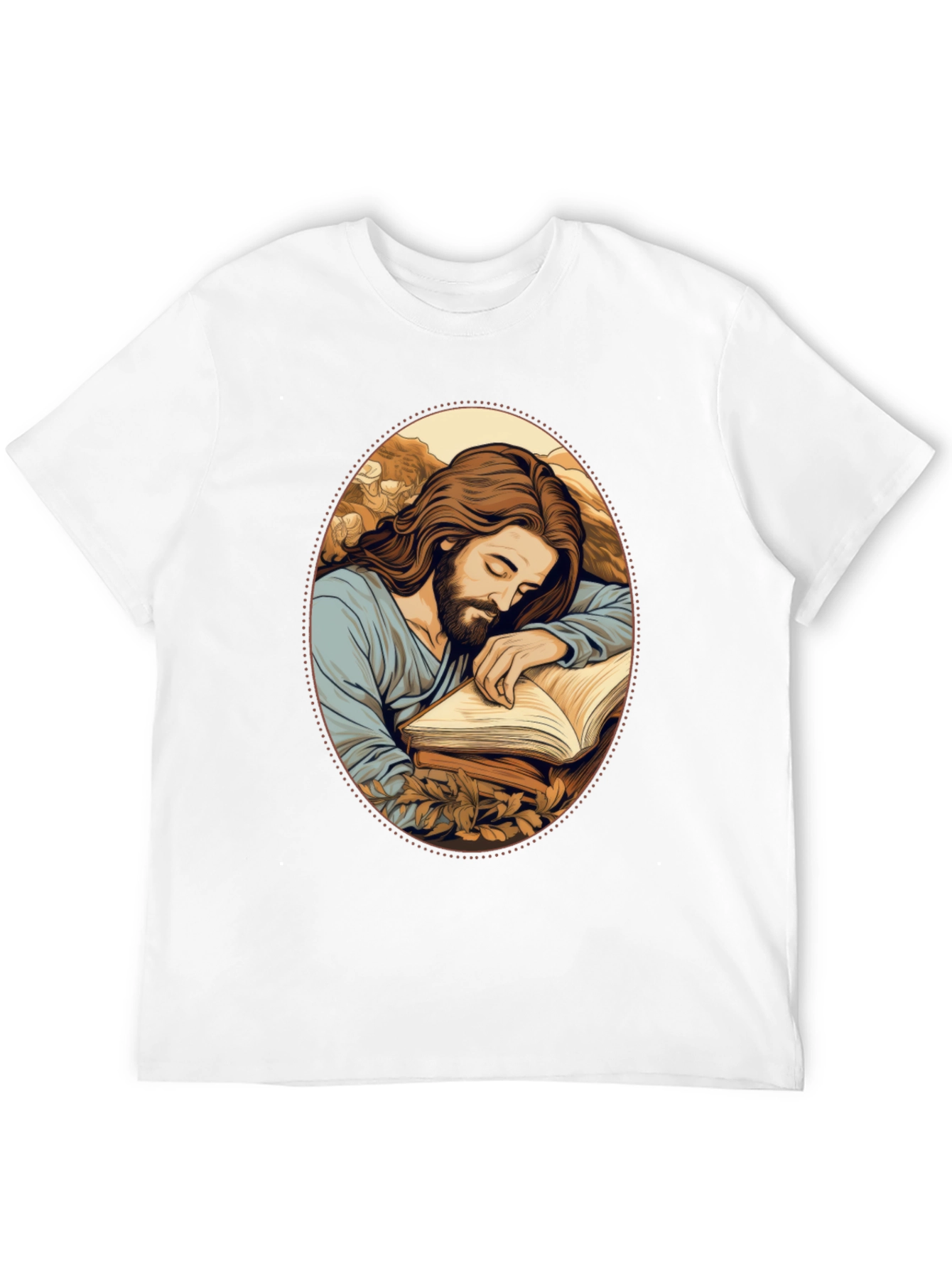 Jesus Sleeping Black T-Shirt