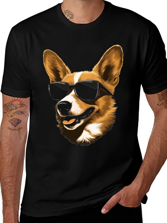 Cool Corgi Sunglasses Graphic Tee