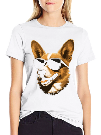 Cool Corgi Sunglasses Graphic Tee