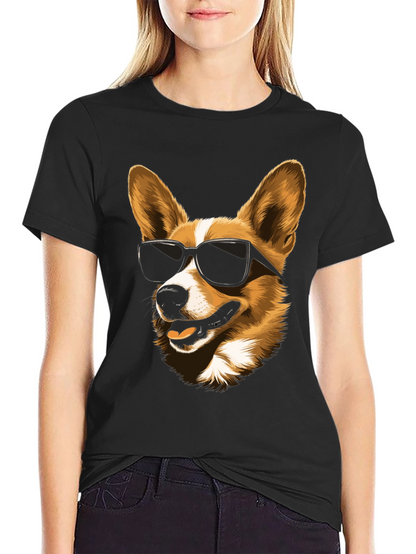 Cool Corgi Sunglasses Graphic Tee
