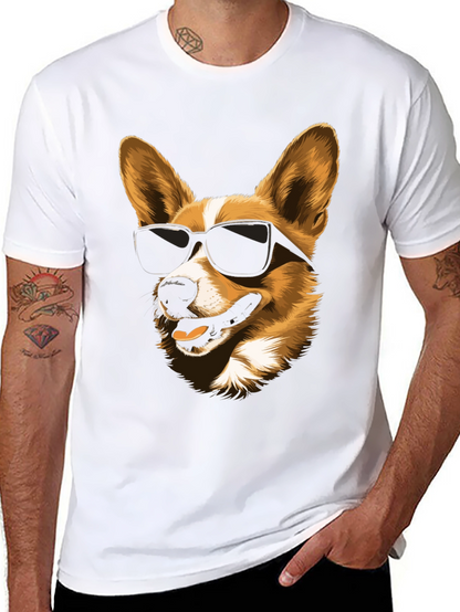 Cool Corgi Sunglasses Graphic Tee