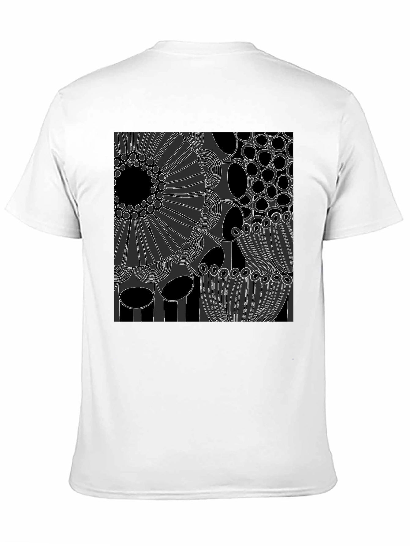 Abstract Art Graphic Tee - Modern Black T-Shirt