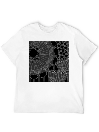 Abstract Art Graphic Tee - Modern Black T-Shirt