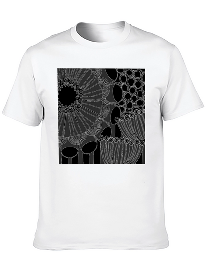 Abstract Art Graphic Tee - Modern Black T-Shirt