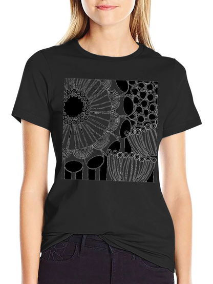 Abstract Art Graphic Tee - Modern Black T-Shirt