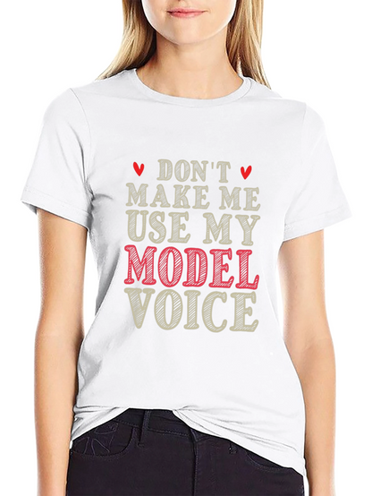 Model Voice Graphic T-Shirt - Funny Unisex Tee