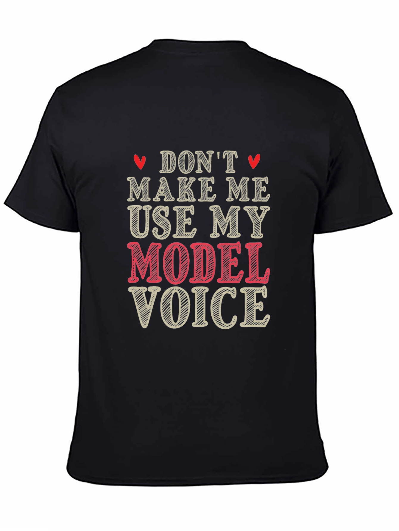 Model Voice Graphic T-Shirt - Funny Unisex Tee